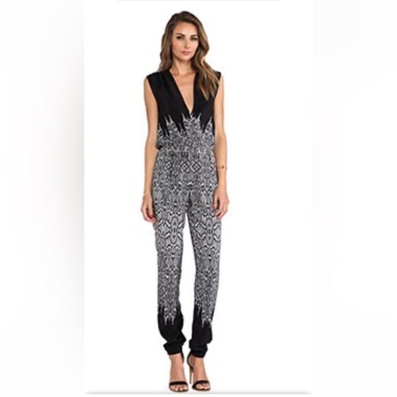 Twelfth Street By Cynthia Vincent Silk Jumpsuit - Picture 1 of 5